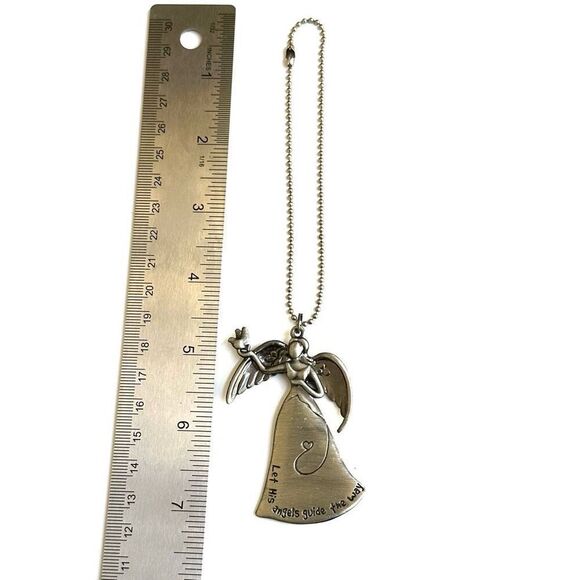 Pewter silver tone hanging angel - Picture 5 of 7